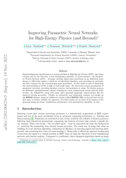 Improving Parametric Neural Networks for High-Energy Physics (and
  Beyond)
