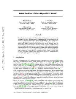 When Do Flat Minima Optimizers Work?