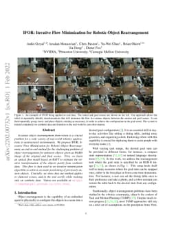IFOR: Iterative Flow Minimization for Robotic Object Rearrangement