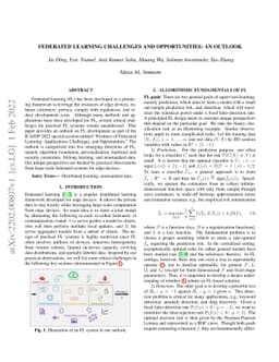 Federated Learning Challenges and Opportunities: An Outlook