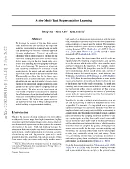 Active Multi-Task Representation Learning