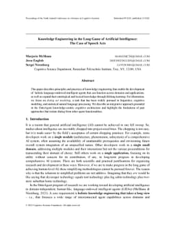 Knowledge Engineering in the Long Game of Artificial Intelligence: The
  Case of Speech Acts