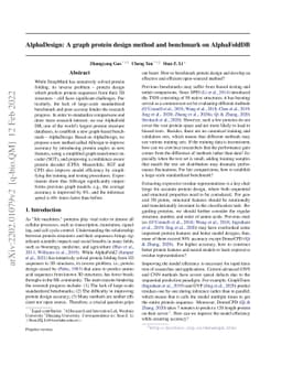 AlphaDesign: A graph protein design method and benchmark on AlphaFoldDB