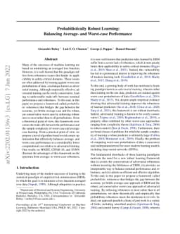 Probabilistically Robust Learning: Balancing Average- and Worst-case
  Performance