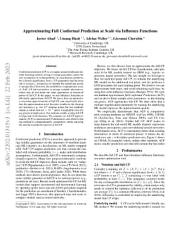 Approximating Full Conformal Prediction at Scale via Influence Functions