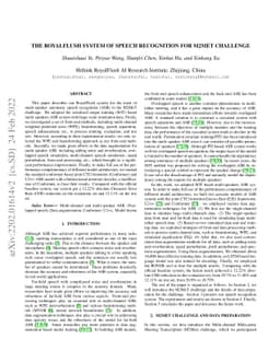 The RoyalFlush System of Speech Recognition for M2MeT Challenge