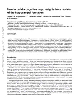 How to build a cognitive map: insights from models of the hippocampal
  formation