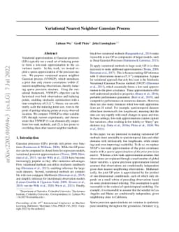 Variational Nearest Neighbor Gaussian Process