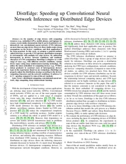 DistrEdge: Speeding up Convolutional Neural Network Inference on
  Distributed Edge Devices