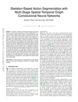 Skeleton-Based Action Segmentation with Multi-Stage Spatial-Temporal
  Graph Convolutional Neural Networks