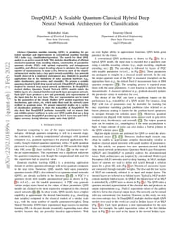 DeepQMLP: A Scalable Quantum-Classical Hybrid DeepNeural Network
  Architecture for Classification