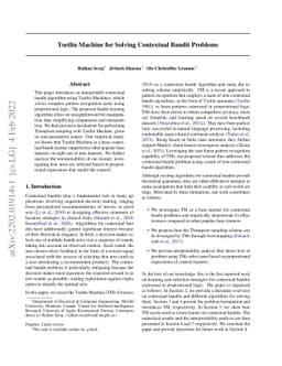 Tsetlin Machine for Solving Contextual Bandit Problems