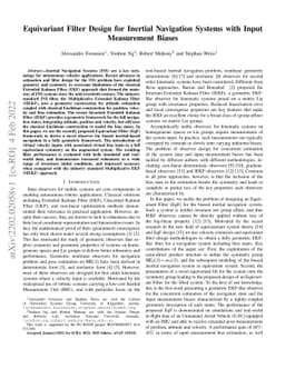 Equivariant Filter Design for Inertial Navigation Systems with Input
  Measurement Biases