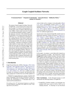 Graph-Coupled Oscillator Networks