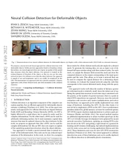 Neural Collision Detection for Deformable Objects