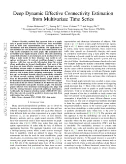 Deep Dynamic Effective Connectivity Estimation from Multivariate Time
  Series