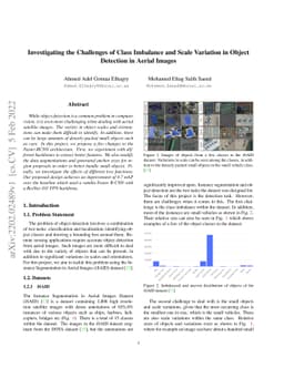 Investigating the Challenges of Class Imbalance and Scale Variation in
  Object Detection in Aerial Images
