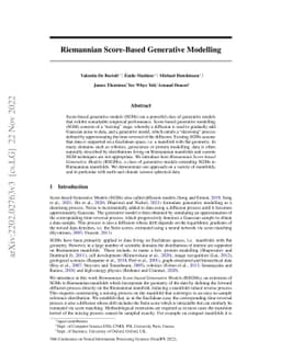 Riemannian Score-Based Generative Modelling
