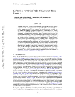 Learning Features with Parameter-Free Layers
