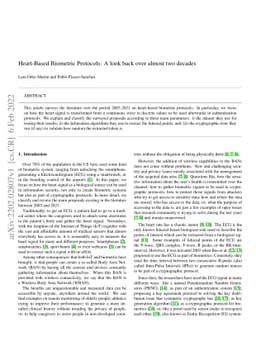 Heart-Based Biometric Protocols: A look back over almost two decades