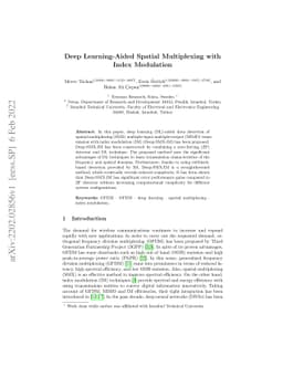 Deep Learning-Aided Spatial Multiplexing with Index Modulation