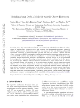 Benchmarking Deep Models for Salient Object Detection