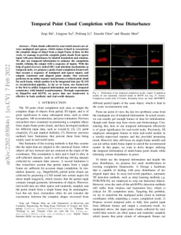 Temporal Point Cloud Completion with Pose Disturbance