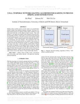 T-NGA: Temporal Network Grafting Algorithm for Learning to Process
  Spiking Audio Sensor Events
