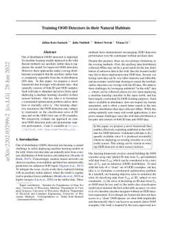 Training OOD Detectors in their Natural Habitats