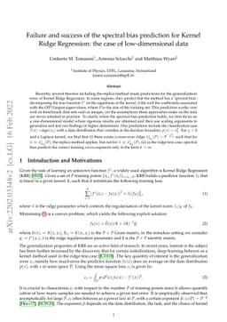Failure and success of the spectral bias prediction for Kernel Ridge
  Regression: the case of low-dimensional data