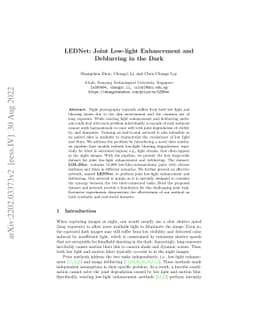 LEDNet: Joint Low-light Enhancement and Deblurring in the Dark