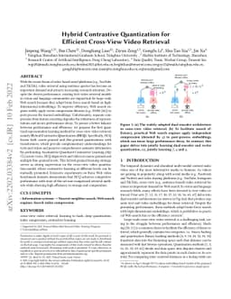 Hybrid Contrastive Quantization for Efficient Cross-View Video Retrieval