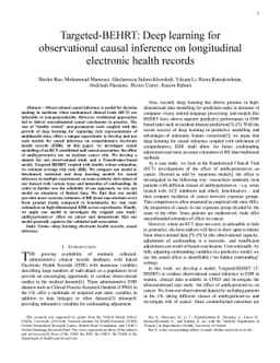 Targeted-BEHRT: Deep learning for observational causal inference on
  longitudinal electronic health records