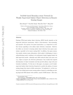 Scribble-based Boundary-aware Network for Weakly Supervised Salient
  Object Detection in Remote Sensing Images