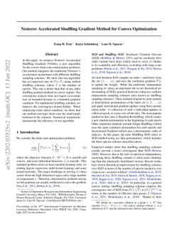 Nesterov Accelerated Shuffling Gradient Method for Convex Optimization