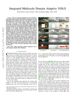 Integrated Multiscale Domain Adaptive YOLO