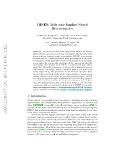 MINER: Multiscale Implicit Neural Representations
