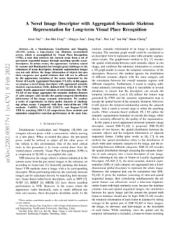 A Novel Image Descriptor with Aggregated Semantic Skeleton
  Representation for Long-term Visual Place Recognition