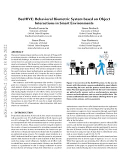 BeeHIVE: Behavioral Biometric System based on Object Interactions in
  Smart Environments