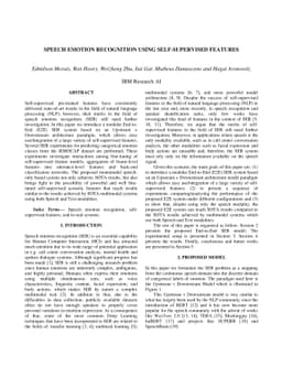Speech Emotion Recognition using Self-Supervised Features
