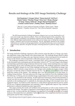 Results and findings of the 2021 Image Similarity Challenge