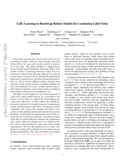 L2B: Learning to Bootstrap Robust Models for Combating Label Noise