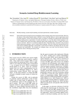 Scenario-Assisted Deep Reinforcement Learning