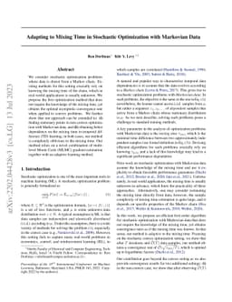Adapting to Mixing Time in Stochastic Optimization with Markovian Data