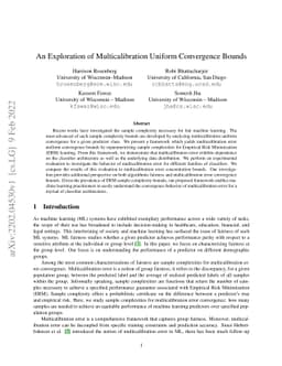 An Exploration of Multicalibration Uniform Convergence Bounds