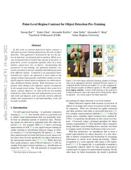 Point-Level Region Contrast for Object Detection Pre-Training