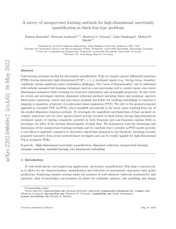 A survey of unsupervised learning methods for high-dimensional
  uncertainty quantification in black-box-type problems