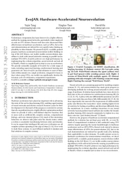 EvoJAX: Hardware-Accelerated Neuroevolution