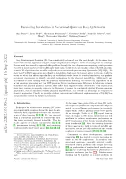 Uncovering Instabilities in Variational-Quantum Deep Q-Networks