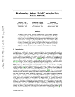Deadwooding: Robust Global Pruning for Deep Neural Networks